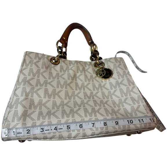 Michael Michael Kors Cynthia Logo Medium Satchel w/COA and dust bag - Picture 9 of 10